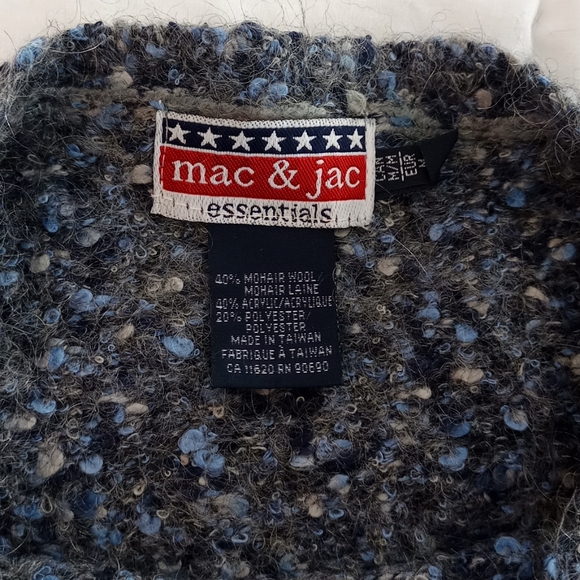 Mac & Jac Blue/Grey Mohair sweater - Picture 2 of 3